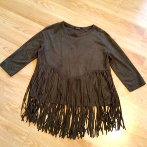 Bershka suede top